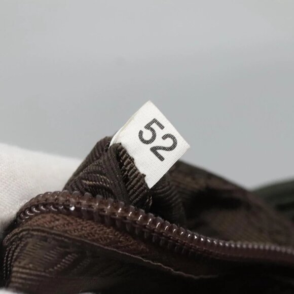 PRADA Shoulder Bag Nylon Khaki Silver Auth - Picture 14 of 16